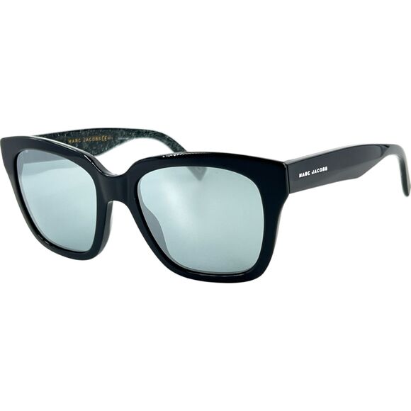 Marc Jacobs MARC 229S Womens Sunglass NS8T4 Black Glitter w Mirror